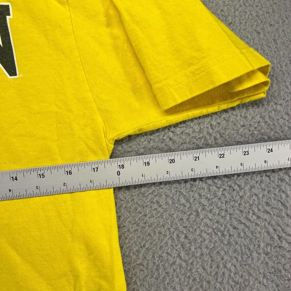 Adidas Michigan Wolverines Shirt Men's Small Yellow Football Double Sided 2008 - Picture 3 of 9